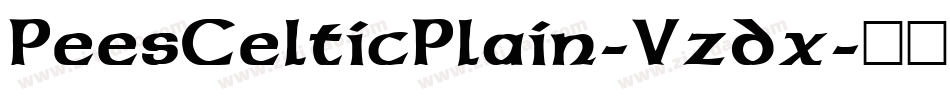PeesCelticPlain-Vzdx字体转换