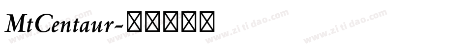 MtCentaur字体转换