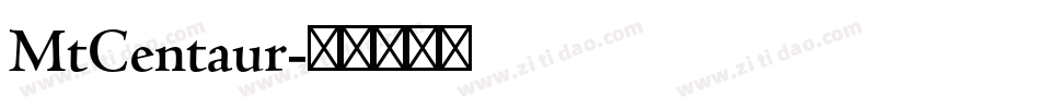 MtCentaur字体转换
