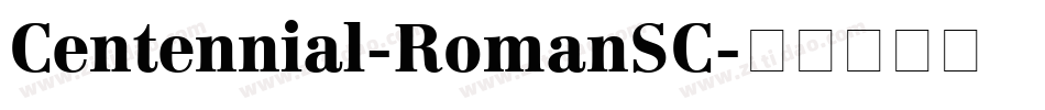 Centennial-RomanSC字体转换