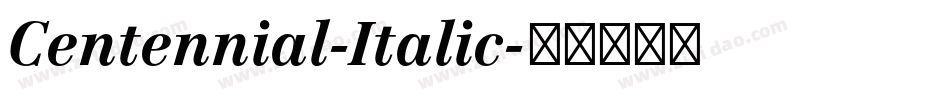 Centennial-Italic字体转换