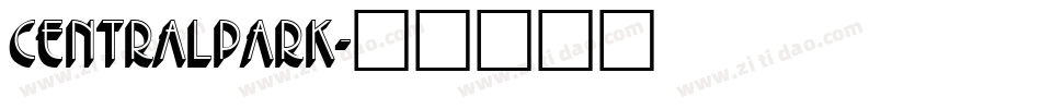 Centralpark字体转换
