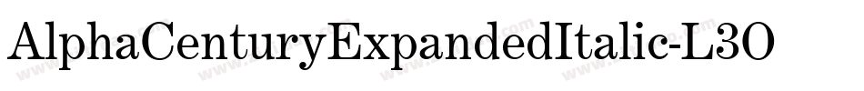 AlphaCenturyExpandedItalic-L3OKn字体转换