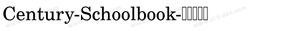 Century-Schoolbook字体转换