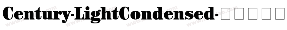 Century-LightCondensed字体转换