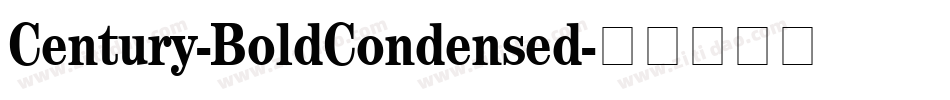Century-BoldCondensed字体转换