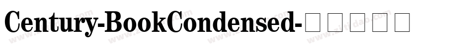 Century-BookCondensed字体转换