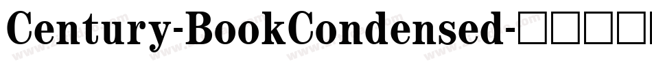 Century-BookCondensed字体转换