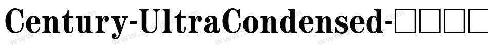 Century-UltraCondensed字体转换