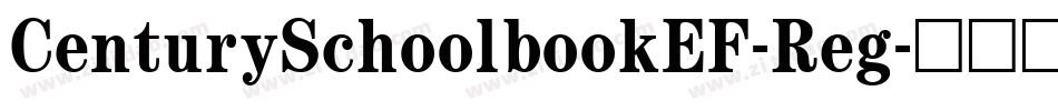 CenturySchoolbookEF-Reg字体转换