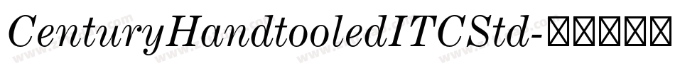 CenturyHandtooledITCStd字体转换