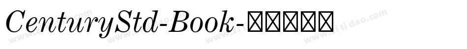 CenturyStd-Book字体转换