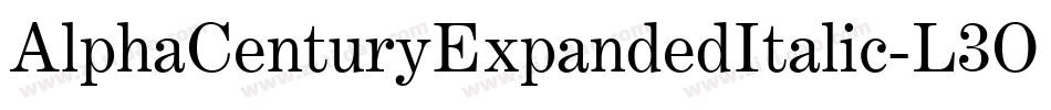 AlphaCenturyExpandedItalic-L3OKn字体转换