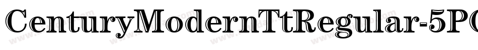 CenturyModernTtRegular-5PGV字体转换