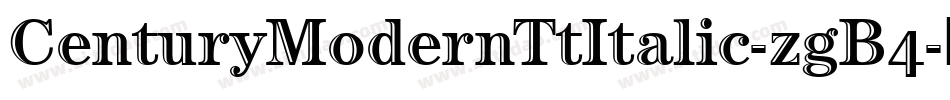 CenturyModernTtItalic-zgB4字体转换