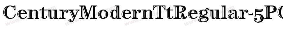 CenturyModernTtRegular-5PGV字体转换