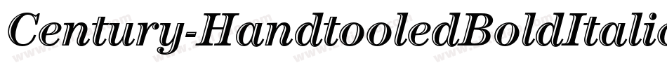 Century-HandtooledBoldItalic字体转换