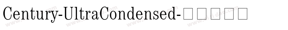 Century-UltraCondensed字体转换