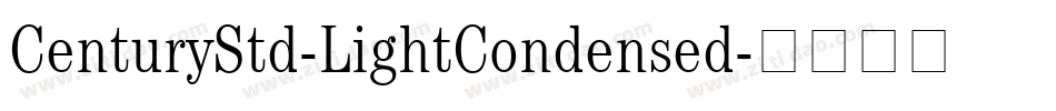 CenturyStd-LightCondensed字体转换