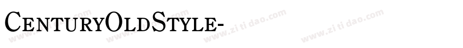 CenturyOldStyle字体转换