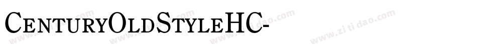 CenturyOldStyleHC字体转换