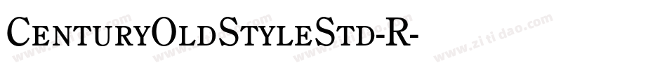 CenturyOldStyleStd-R字体转换