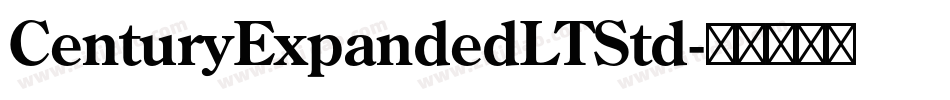 CenturyExpandedLTStd字体转换