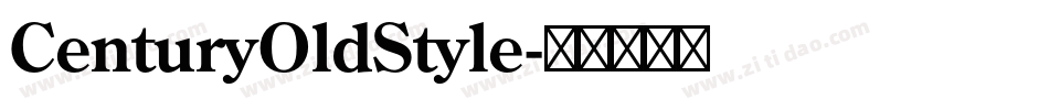 CenturyOldStyle字体转换