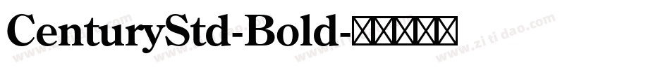 CenturyStd-Bold字体转换