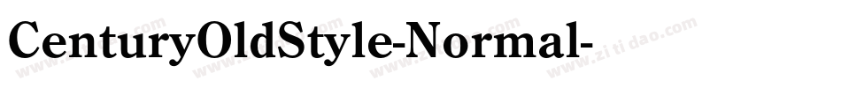 CenturyOldStyle-Normal字体转换