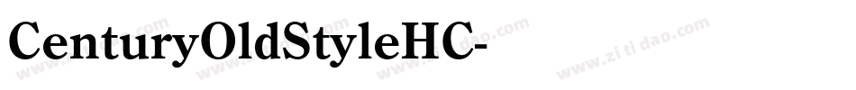CenturyOldStyleHC字体转换