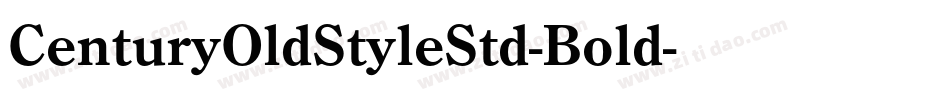 CenturyOldStyleStd-Bold字体转换