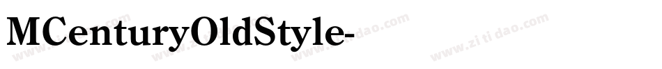 MCenturyOldStyle字体转换