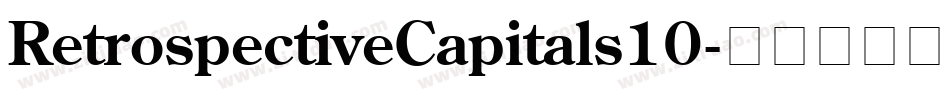 RetrospectiveCapitals10字体转换