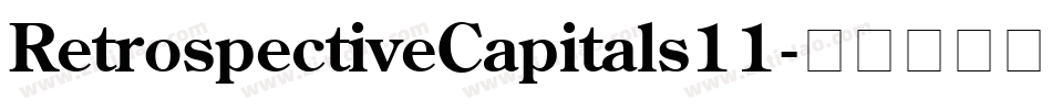 RetrospectiveCapitals11字体转换