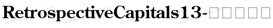 RetrospectiveCapitals13字体转换