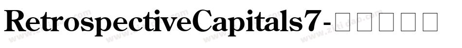 RetrospectiveCapitals7字体转换
