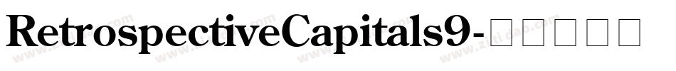 RetrospectiveCapitals9字体转换