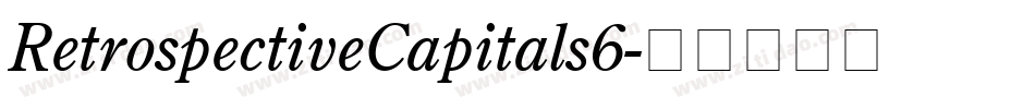 RetrospectiveCapitals6字体转换