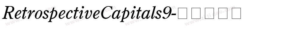 RetrospectiveCapitals9字体转换
