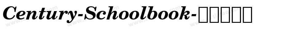 Century-Schoolbook字体转换