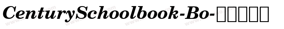 CenturySchoolbook-Bo字体转换