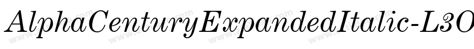 AlphaCenturyExpandedItalic-L3OKn字体转换
