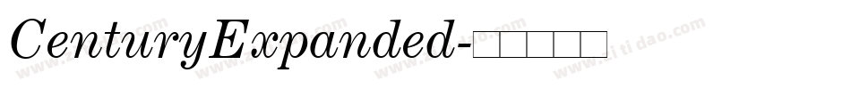 CenturyExpanded字体转换