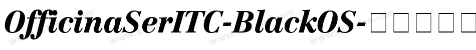 OfficinaSerITC-BlackOS字体转换