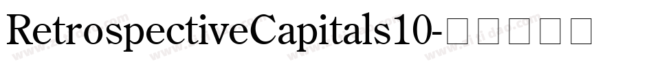 RetrospectiveCapitals10字体转换