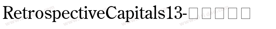 RetrospectiveCapitals13字体转换