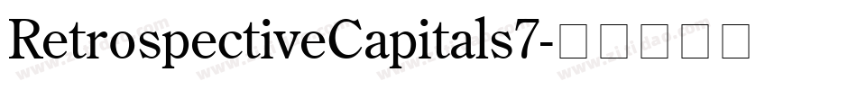 RetrospectiveCapitals7字体转换