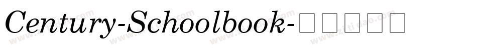 Century-Schoolbook字体转换