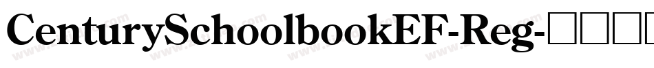 CenturySchoolbookEF-Reg字体转换